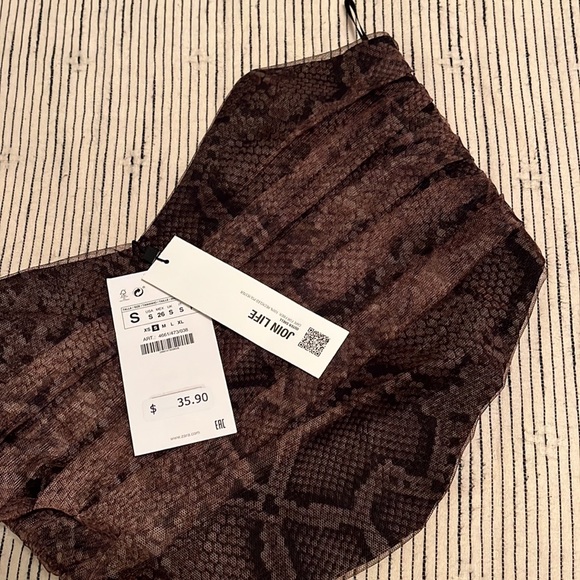 Zara strapless crop top - Picture 2 of 6